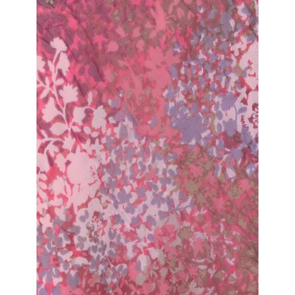 Breakin Loose Y2K 90s Pink Ruffle Chiffon Dress 4 Asymmetric Hem Coquette Fairy - Picture 4 of 6